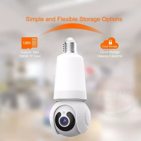 CAMARA DE LUJO CON LAMPARA TIPO FOCO